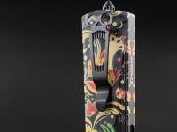 Фронтальный автоматический нож Daggerr Кощей Khohloma, сталь D2, рукоять алюминий