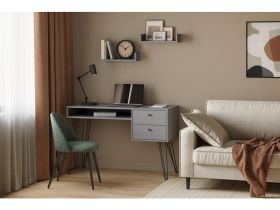 Письменный стол Крейн-2 120x50 Графитовый/Черный