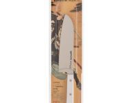 Поварской кухонный нож сантоку Samura HARAKIRI 17,5, сталь AUS-8, рукоять ABS пластик, белый