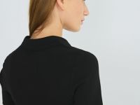 Поло в рубчик, Черный