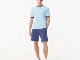 Мужская хлопковая футболка Lacoste с принтом