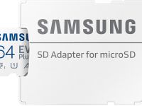 Карта памяти Samsung Evo Plus MB-MC64SA/APC microSDXC 64 ГБ с адаптером