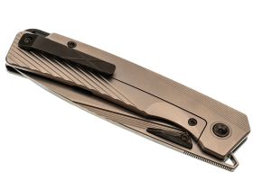 Складной нож TuoTown Themis Stonewash, сталь T14N, рукоять Grey Ti