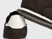 Кроссовки из натуральной замши, Коричневый