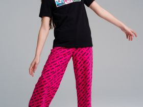 Брюки трикотажные для девочек