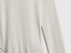 Лонгслив с завязками на поясе, Бежевый