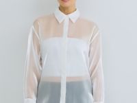 Блузка из органзы, Белый