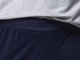 Мужская пижама Lacoste с логотипом (Футболка/ брюки)