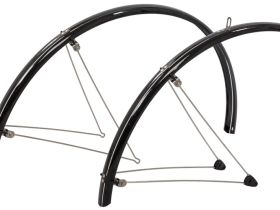 Комплект крыльев Stronglight ALUCHROME 28" тип S регулируемый крепеж (черный 48 мм)