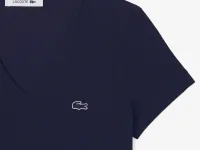 Женская Футболка Lacoste Slim Fit с v-образным вырезом
