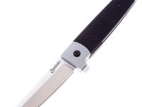 Нож складной Cold Steel Oyabun, сталь 4034SS, рукоять TPR/GRN, черный/серый