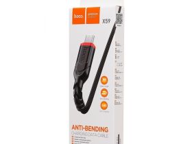 Кабель Hoco X59 2.4A (USB) на (Micro-USB) 100см нейлоновая оплетка (черный)