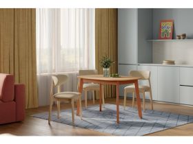 Кухонный стол Овалис 120x80 Коричневый/Терракотовый
