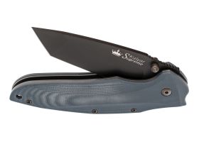 Складной нож Kizlyar Supreme Zorg, сталь D2, рукоять G10, синий