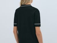 Джемпер-поло с коротким рукавом, Черный