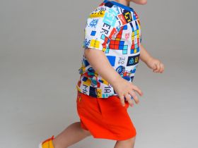 Фуфайка детская трикотажная для мальчиков (футболка), 2 шт в комплекте