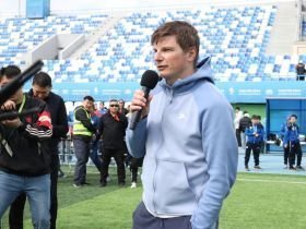 Андрей Аршавин забил свои первые голы на стадионе в Якутске