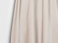 Атласная юбка миди А-силуэта, Бежевый