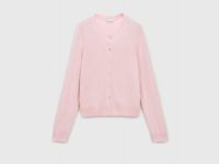 Кардиган из шерсти и кашемира, Розовый