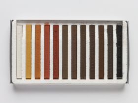 Набор сухой пастели Cretacolor 12 шт коричневые оттенки, в картоне