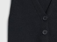 Вязаный жилет для девочек, Черный