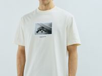 Футболка из хлопка с фотопринтом, Белый