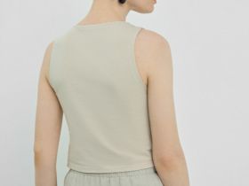 Укороченный топ, Бежевый