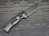 Нож складной LionSteel SR1 PVD, сталь Sleipner, рукоять титан