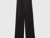 Широкие атласные брюки, Коричневый