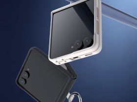 Чехол Araree Aero Flex R для Galaxy Z Flip8, с кольцом черный