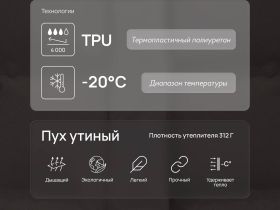 Длинный пуховик с натуральным пухом