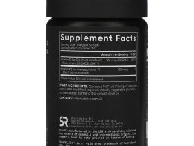 Sports Research, Витамины D3 + K2 на растительной основе, 30 растительных капсул