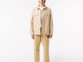 Мужская лёгкая куртка Lacoste из хлопка