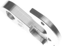 Держатель заднего переключателя &quot;петух&quot; Meta №98 фрезерованный (серебристый)