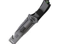 Нож для выживания с огнивом и точилкой Ganzo G8012, серый