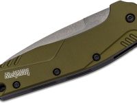 Полуавтоматический складной нож Kershaw Dividend, сталь композит CPM D2/N690, рукоять алюминий, олива