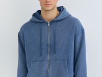 Толстовка на молнии, Синий