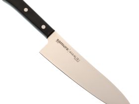 Кухонный нож Samura Сантоку 197 мм, сталь AUS-8, Satin finish, рукоять пластик