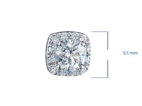 Пусеты из белого золота э4712пс11210703_white