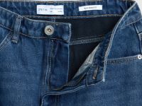 Утеплённые джинсы Mom, Синий