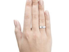 Классическое кольцо из белого золота э4712кц08210857_white