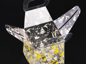 Складная коробка из PVC 5 х 5 х 5 см "Ёлочки"