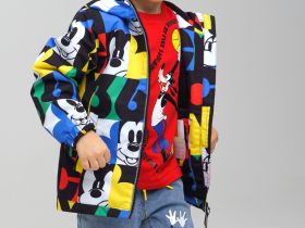 Ветровка из мембранной ткани, на флисе для мальчика