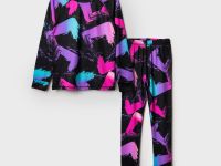 Термокомплект трикот. для девочек: фуфайка (футболка) с длин. рук, брюки для эпизод. использования