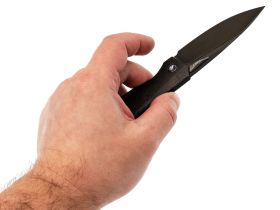 Складной нож TuoTown Themis DLC, сталь T14N, рукоять Black Crystal Ti