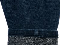 Брюки текстильные джинсовые утепленные флисом для девочек