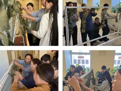 Юные зрители в Якутии приняли участие в плетении маскировочных сетей