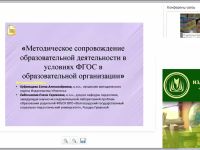Методическое сопровождение образовательной деятельности в условиях ФГОС в образовательной организации