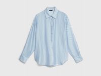 Полупрозрачная блузка из лиоцелла, Голубой