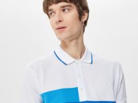 Мужское поло Lacoste Mavi свободного кроя